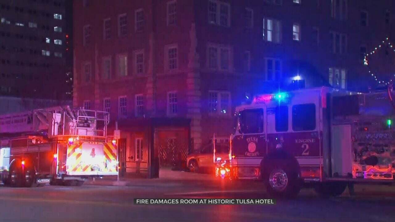 Overnight Fire Damages Room At Historic Hotel In Downtown Tulsa