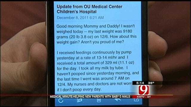 Medical Minute: 'Baby E-Mails' Program Helps Parents Of Sick Kids