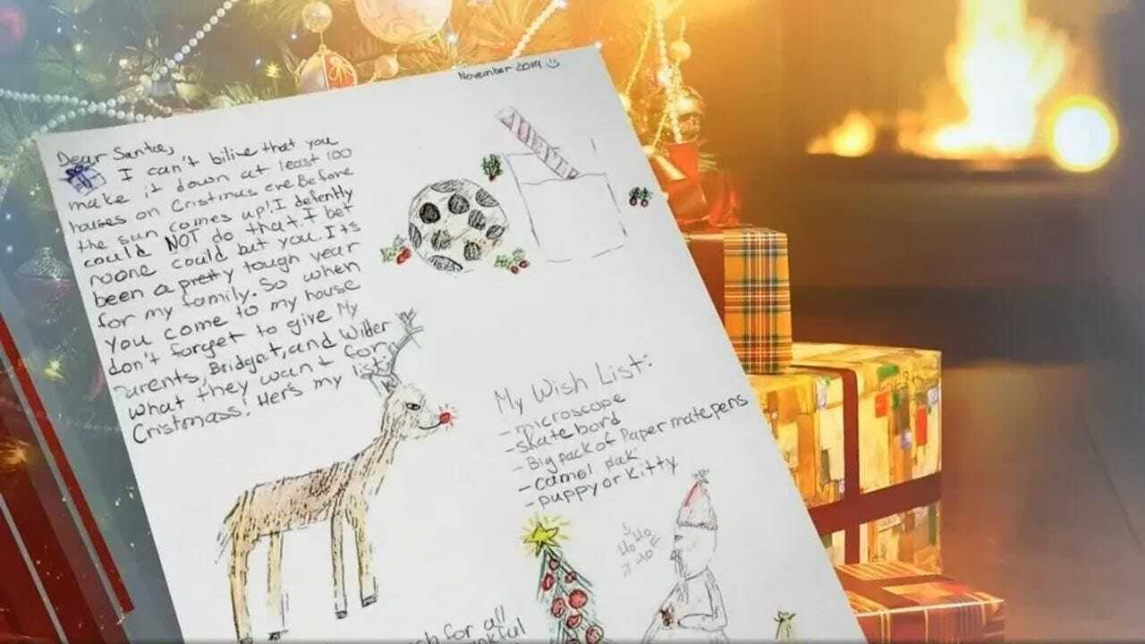 Letters To Santa Reveal Wonder Of Oklahoma Children