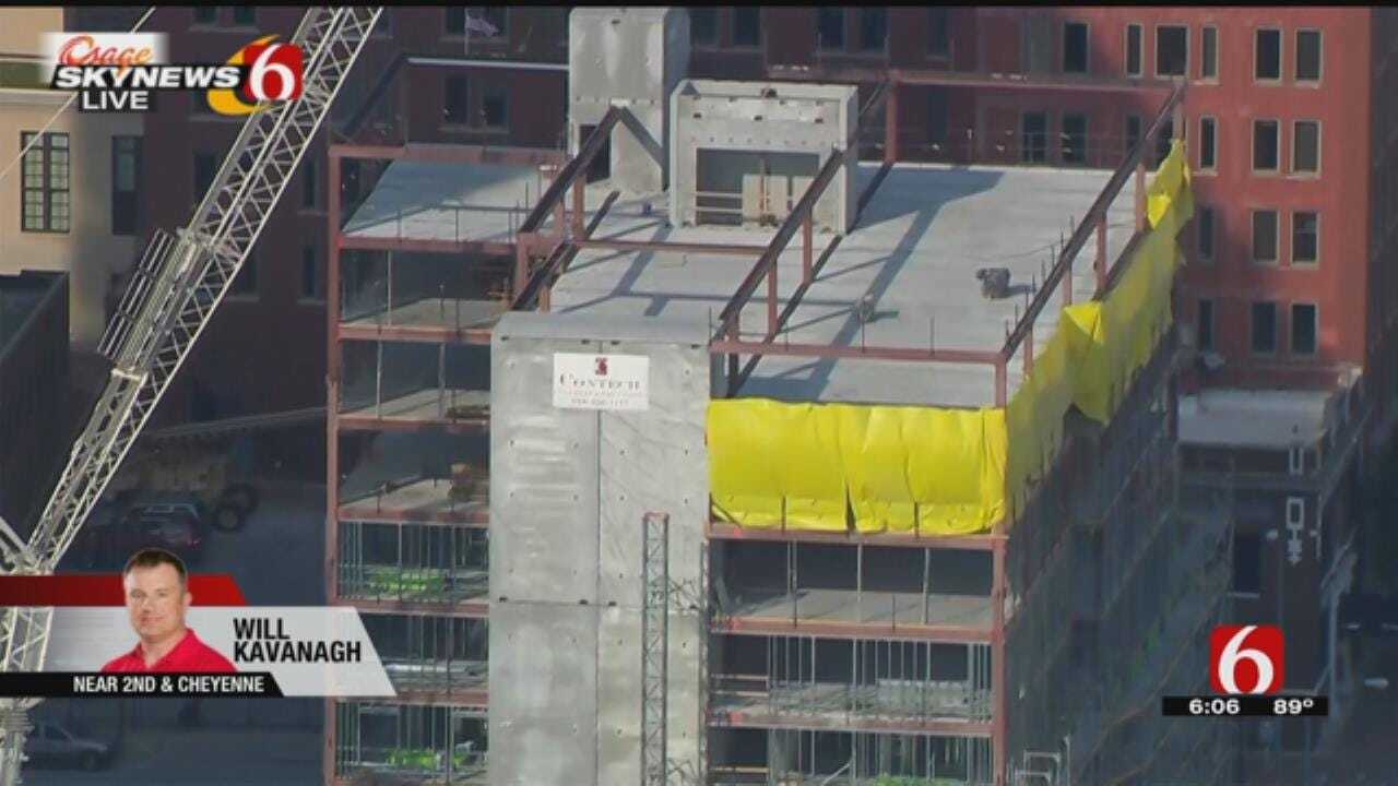 Downtown Tulsa Hotel Holds Topping Out Ceremony
