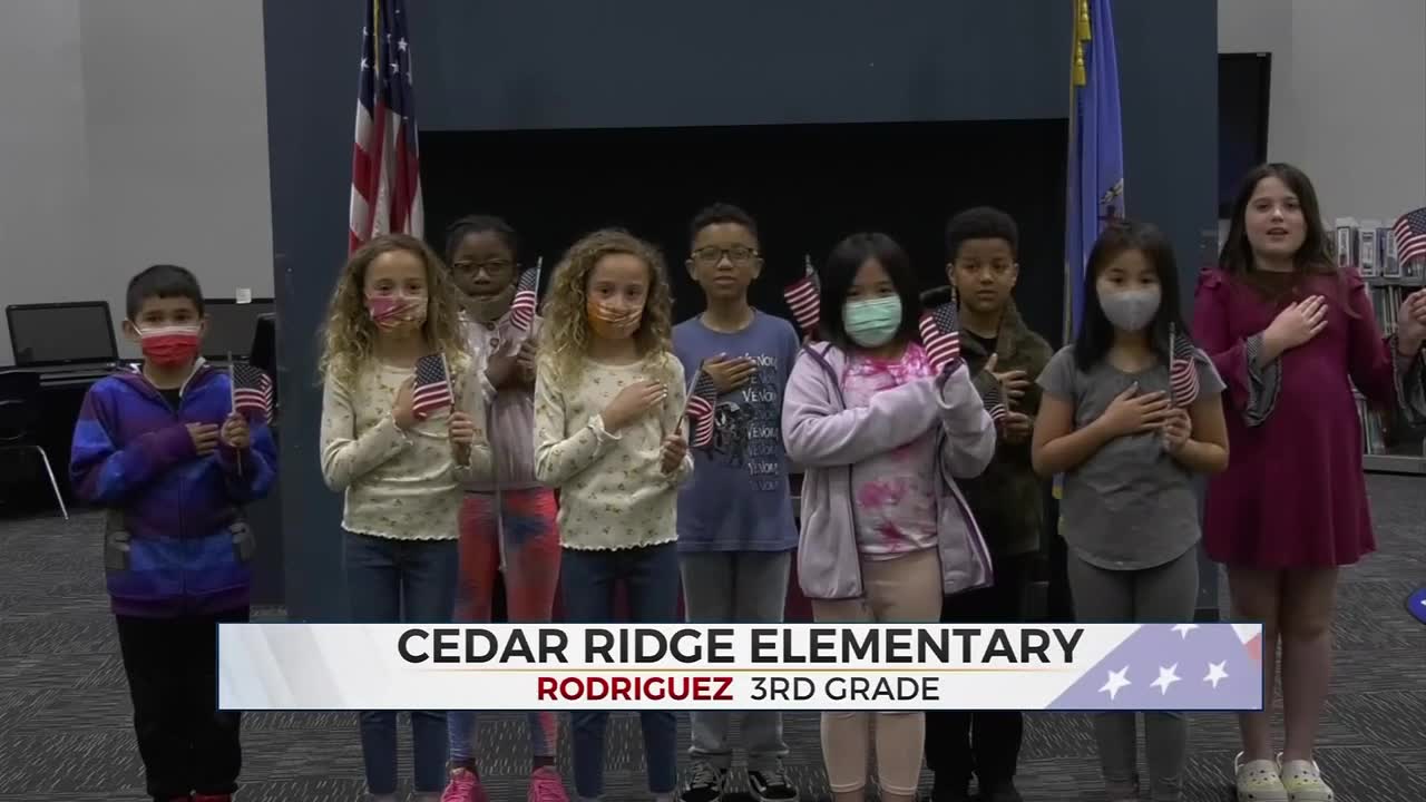 Daily Pledge: Ms. Rodriguez's Class From Cedar Ridge Elementary