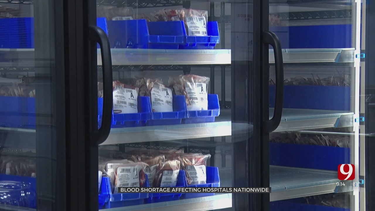Critical Blood Shortage Reported Nationwide; OBI Launches Hotline To Help Oklahomans Who Wish To Donate