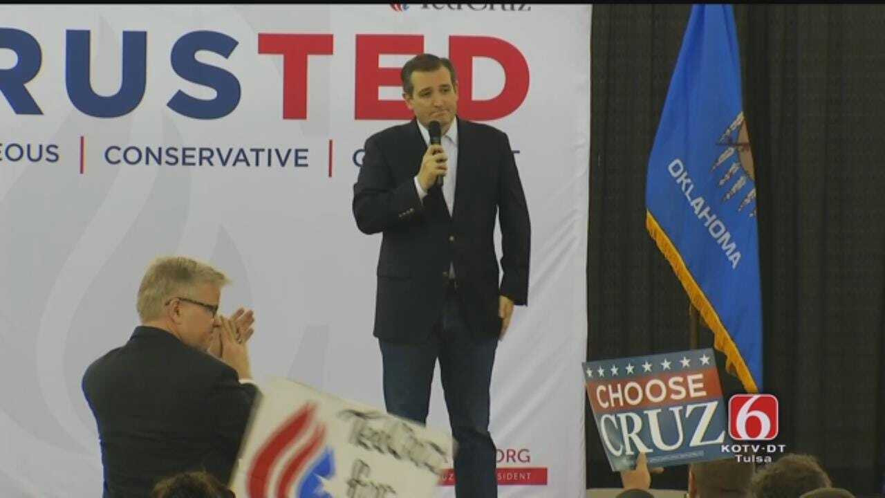 Ted Cruz Speaks To Crowd At Tulsa Fairgrounds, Part 3