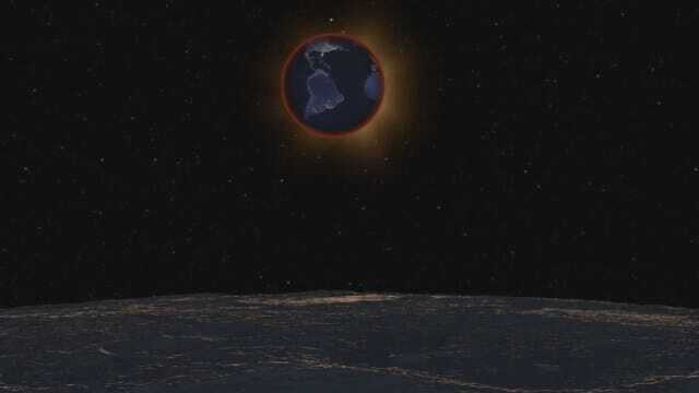 WEB EXTRA: September 27 Lunar Eclipse Animation As Seen From The Moon
