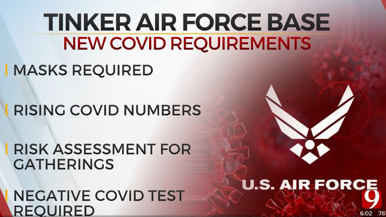 Tinker Air Force Base Sets COVID-19 Protocols In Place Following Rise In Cases