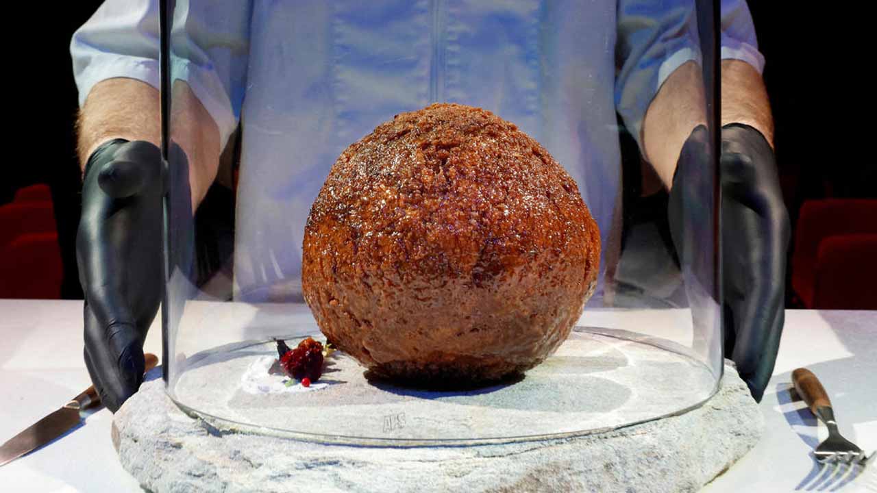 Startup Makes Giant Meatball Out Of Lab-Grown Mammoth Meat
