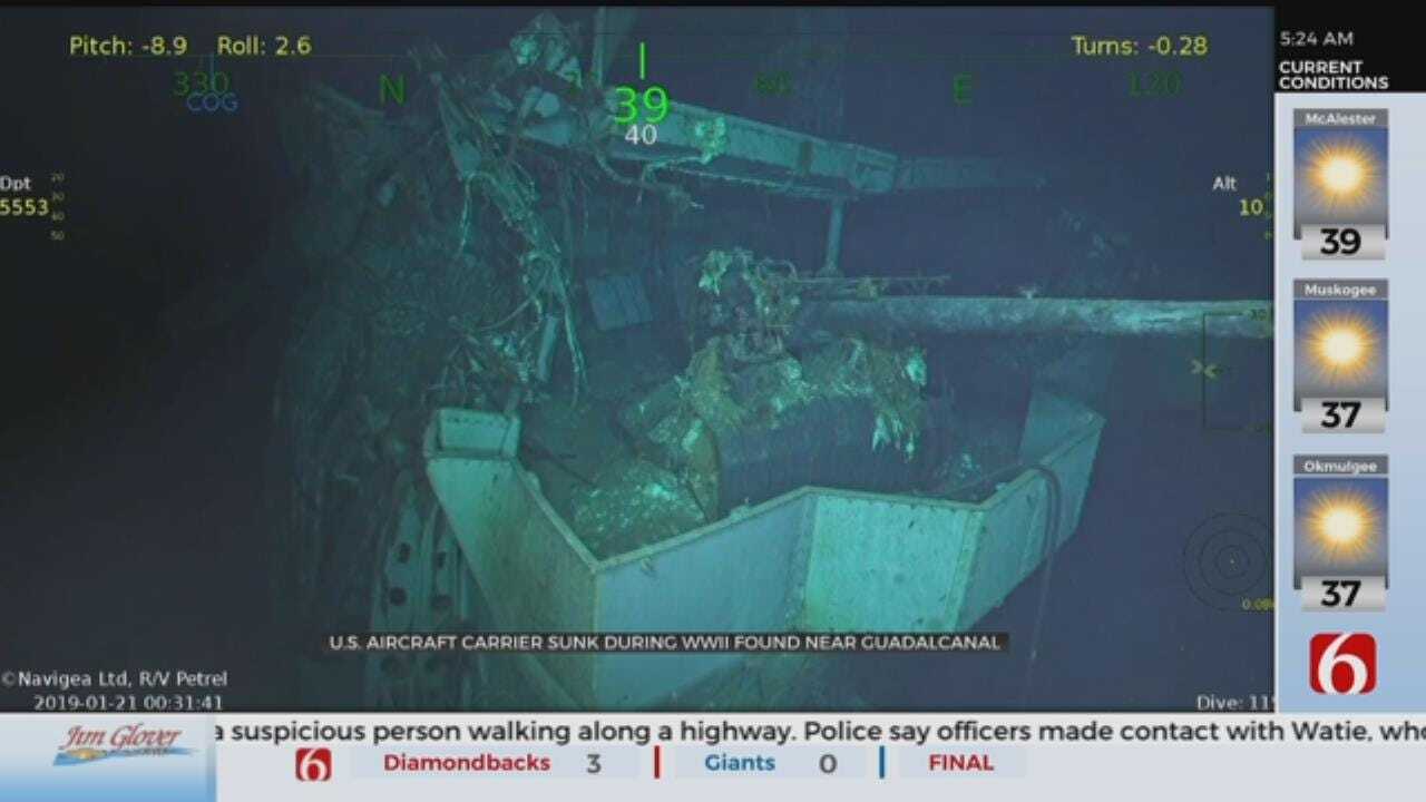 Deep Sea Explorers Discover WWII Aircraft Carrier