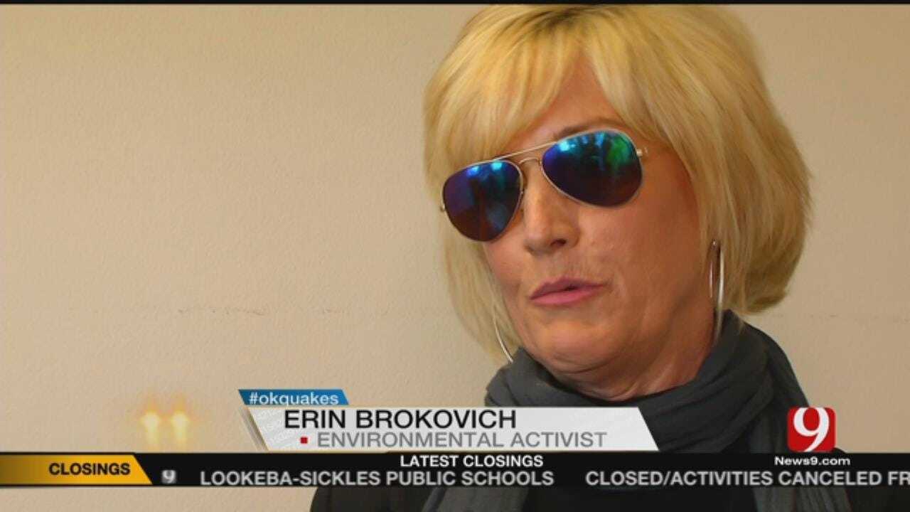 Activist Erin Brockovich Meets With Oklahoma Earthquake Victims