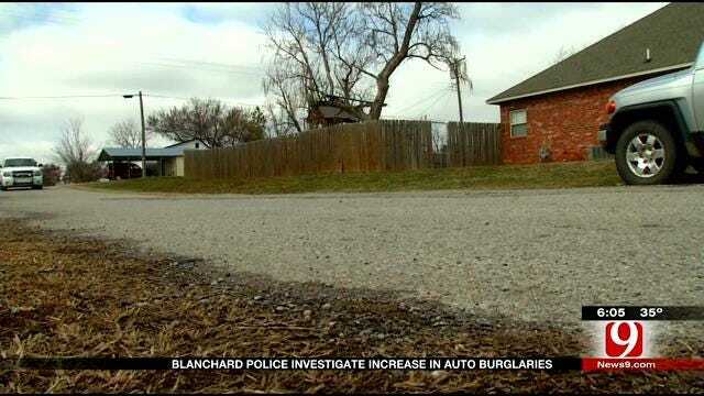 Blanchard Police Investigate Rash Of Break-Ins