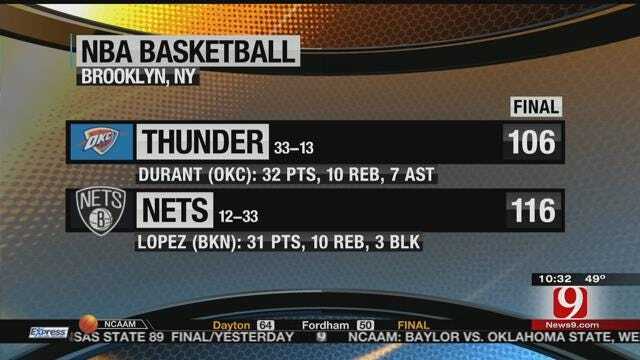 Thunder Fall To Nets In Brooklyn