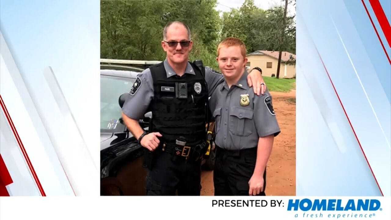 On A Good Note: Binger Boy Spends Special Moment With Local Officer