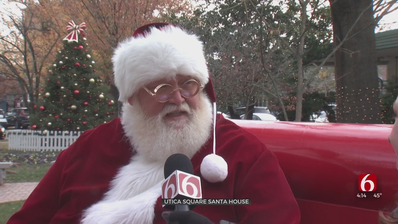 Santa Claus At The Utica Square Santa House