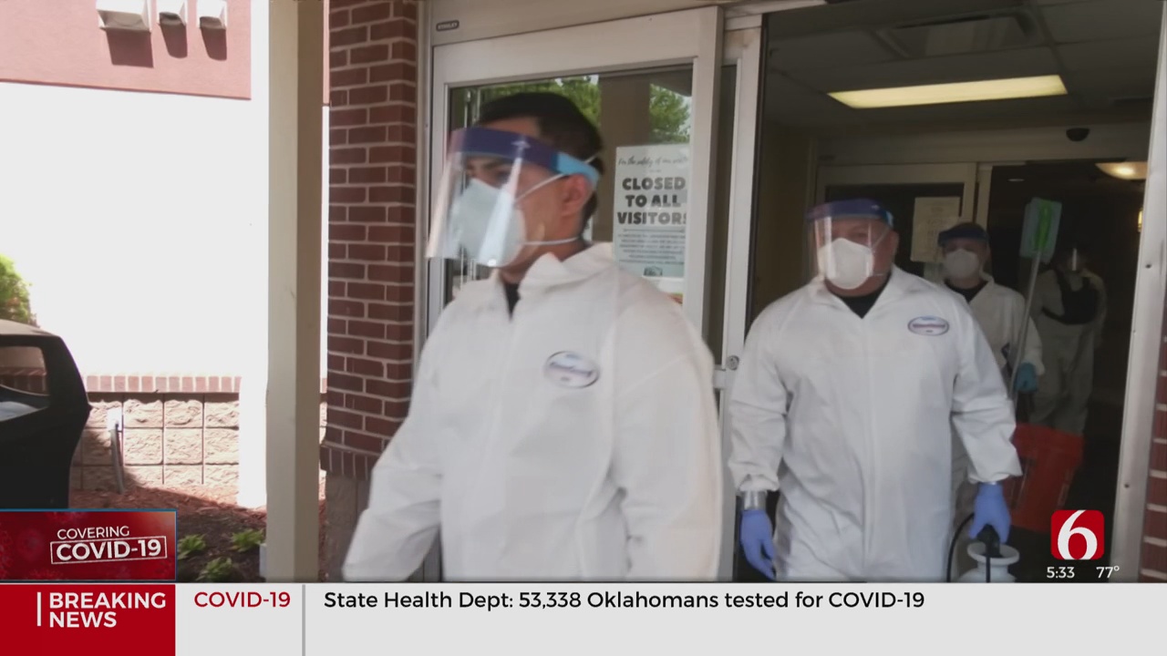 WATCH: Oklahoma National Guard Helps Disinfect Long-Term Care Facilities Statewide