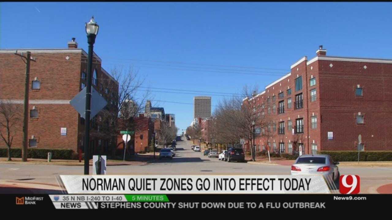Norman City-Wide Train Quiet Zone Takes Effect Today