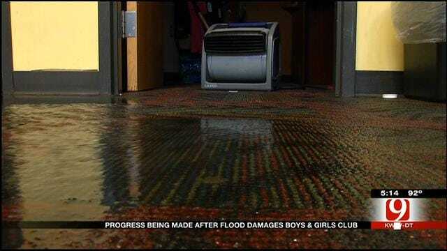 Progress Being Made After Flood Damages OKC Boys & Girls Club