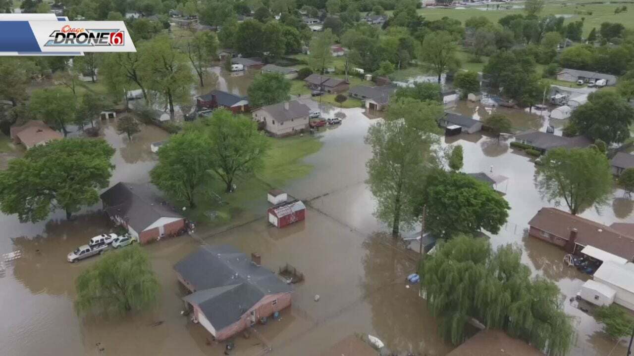 First Responders Help Bixby Families Find Shelter After Flooding