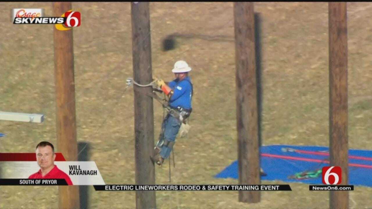 Oklahoma Electric Linemen Compete In 'Lineworkers Rodeo'