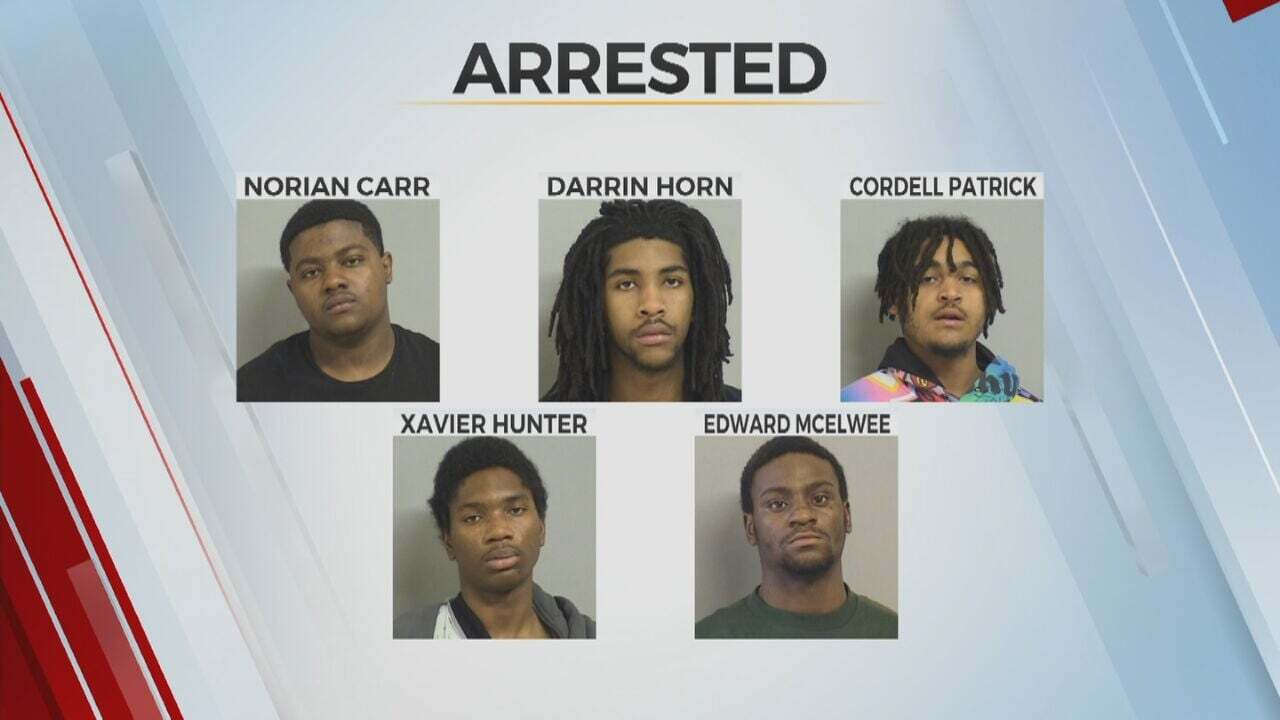 5 Men Accused Of Robbing Man At Gunpoint Arrested By Tulsa Police 