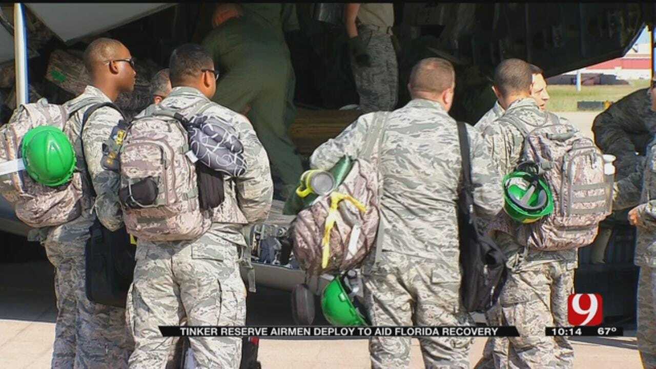 Tinker Reserve Airmen Deploy To Aid Florida Recovery