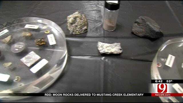 Red Dirt Diaries: Moon Rocks Delivered To Mustang School