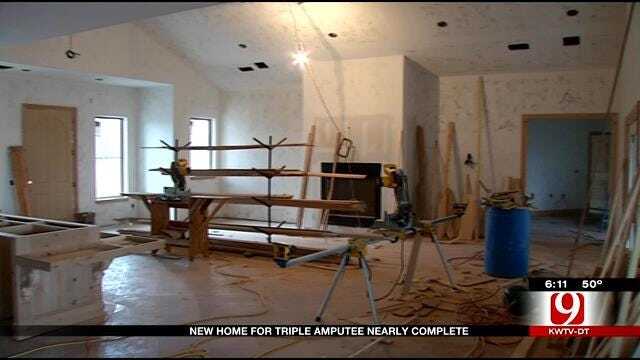 Home For Oklahoma Wounded Warrior Nearing Completion