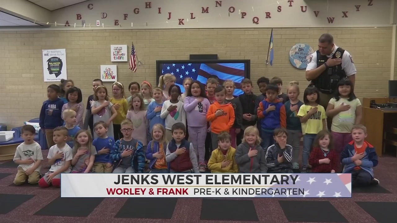 Daily Pledge: Students From Worley & Frank's Pre-K & Kindergarten Classes