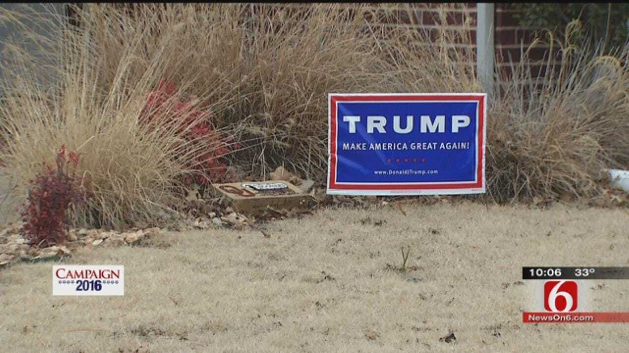 Verdigris Homeowner To Trump Sign Thieves: 'Stay Out Of My Yard'