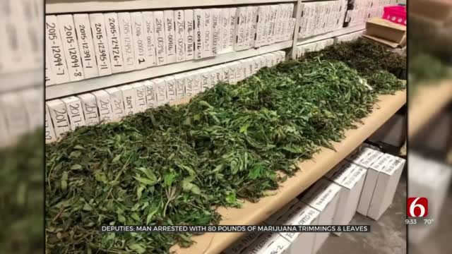 Deputies: Man Arrested With 80 Pounds Of Marijuana Trimmings, Leaves 