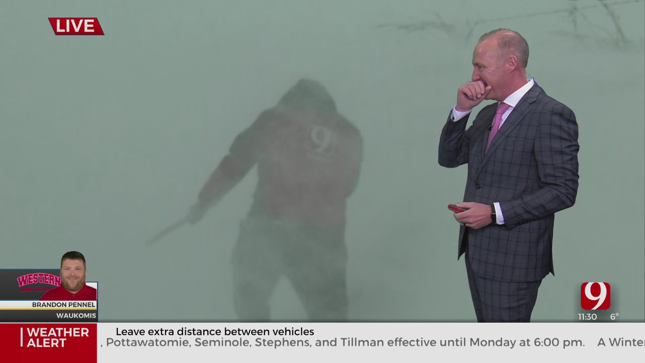WOW: News 9 Storm Tracker Measures 5, 6 Foot Snowdrifts In Oklahoma 