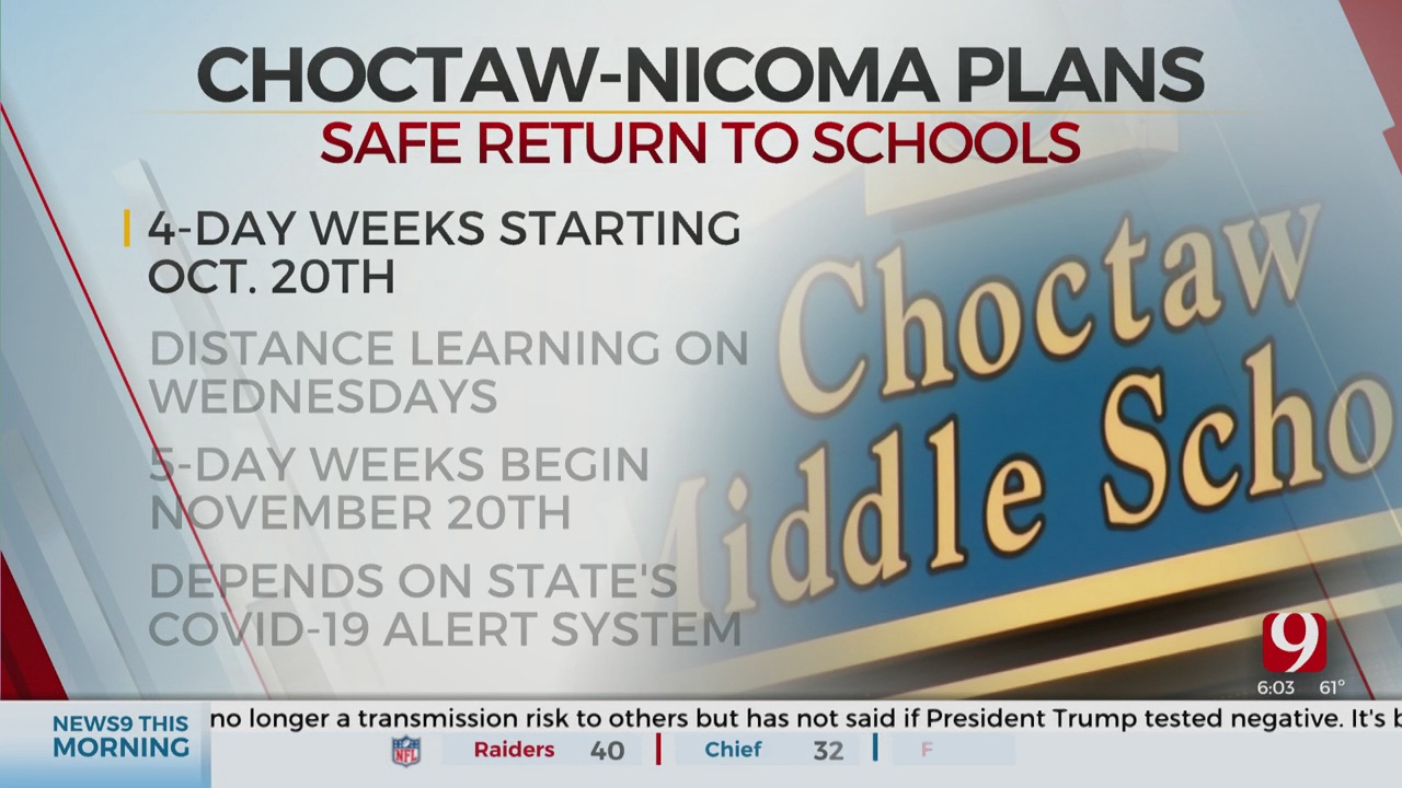 Choctaw-Nicoma Park School District To Consider 4-Day In Person School Week 