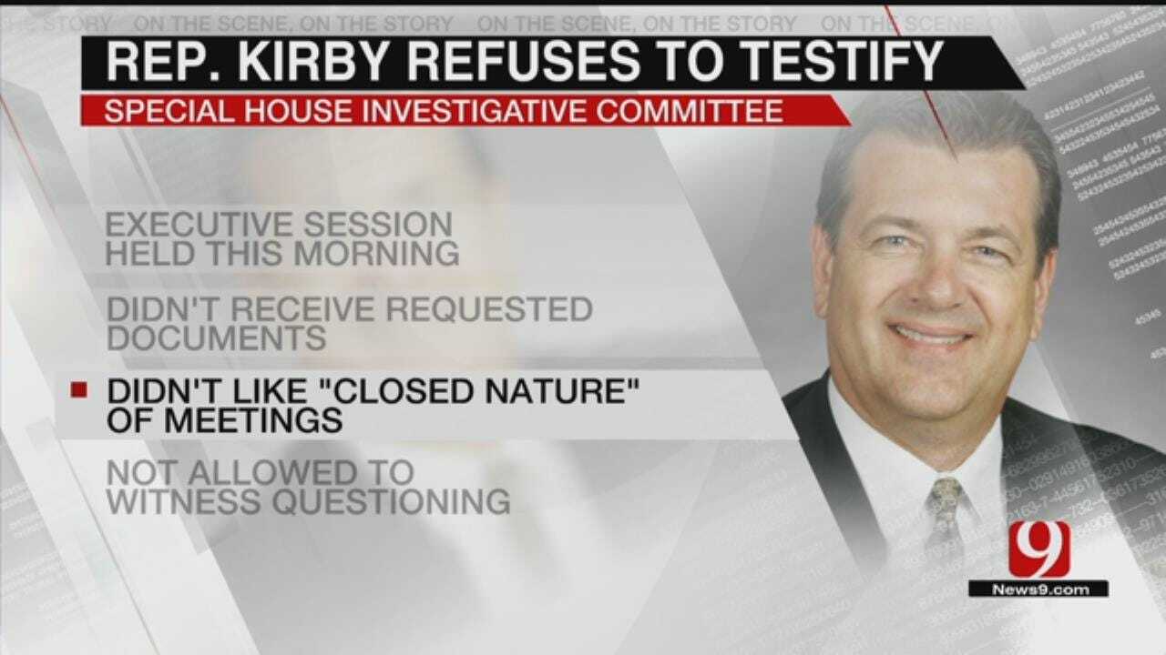 Rep. Dan Kirby Criticizes Investigation, Refuses To Testify Before House Committee