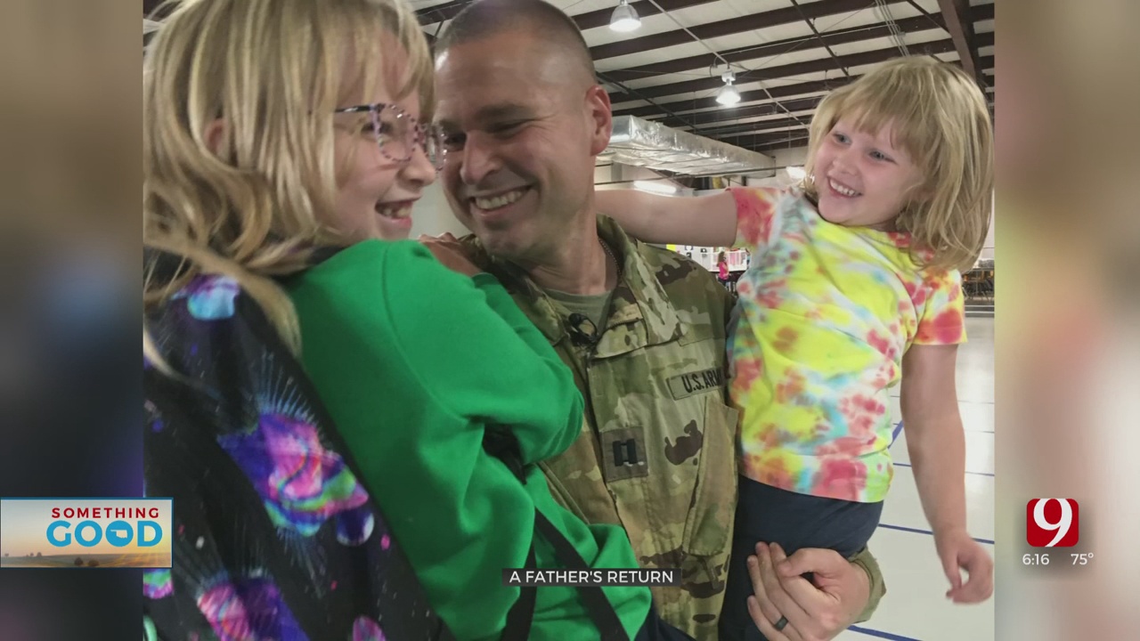 Oklahoma Soldier Reunites With Daughter After Nearly A Year Overseas