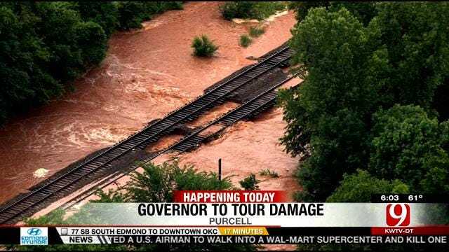 Governor Mary Fallin To Tour Purcell Storm Damage