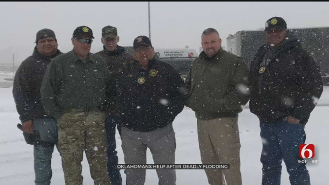 Lighthorse Police Return After Helping South Dakota Flood, Snow Victims