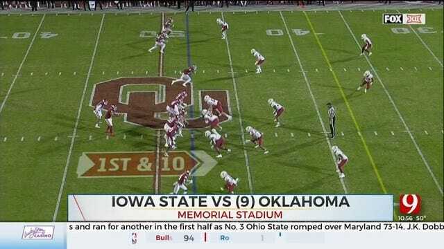 No. 9 Oklahoma Escapes With 42-41 Victory Over Iowa State