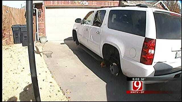 Residents Wake Up To Tires Stolen Off Cars