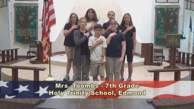 Mrs. Toombs' 7th Grade Class At Holy Trinity School