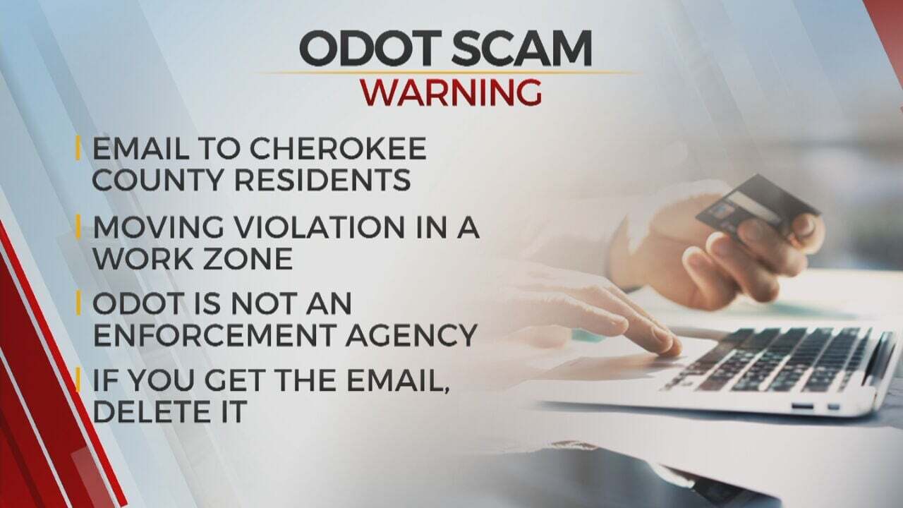 ODOT Warns Of Scam Targeting Cherokee County Residents