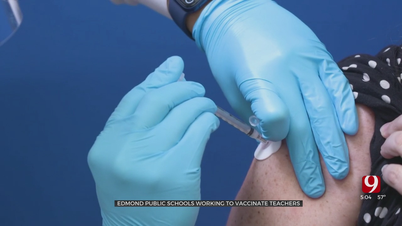 School Districts Work To Vaccinate Teachers In Oklahoma