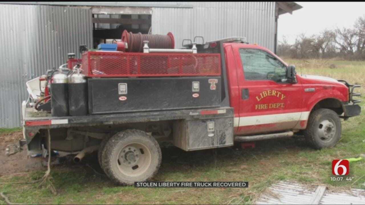 Wagoner County Deputy Finds Stolen Liberty Fire Truck