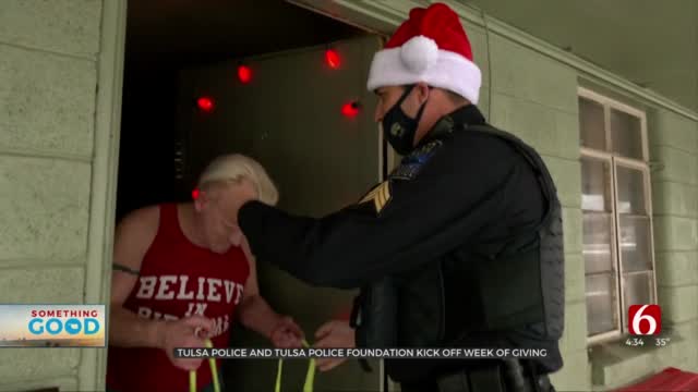Watch: Tulsa Police Kick Off Week Of Giving With Surprise Special Christmas Deliveries 