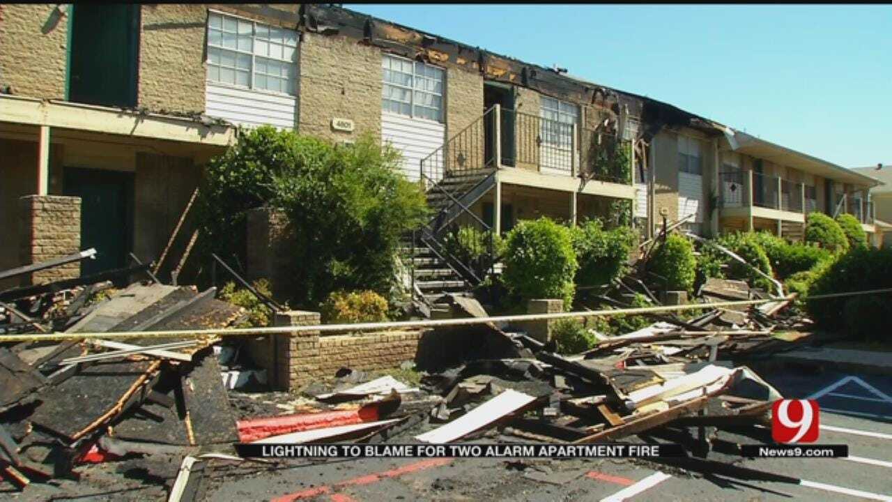 Lightning Strike Blamed For NW OKC Apartment Fire, Officials Confirm