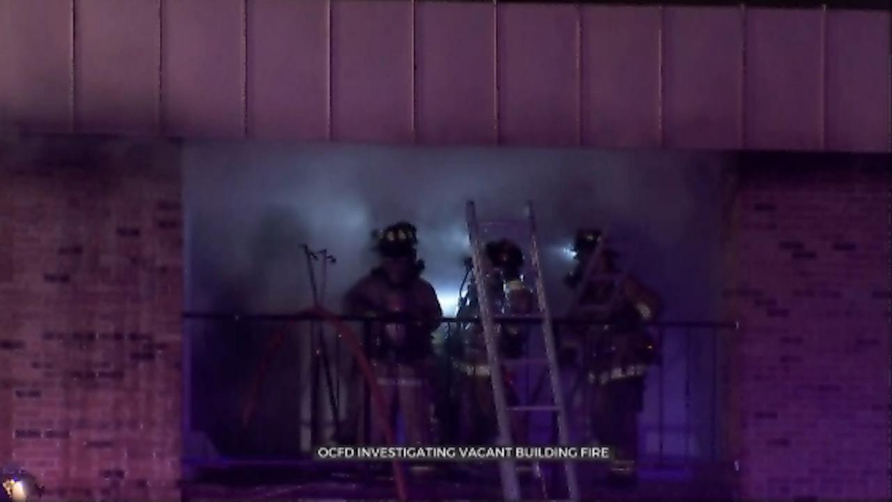OKC Firefighters Investigate Overnight Vacant Building Fire 