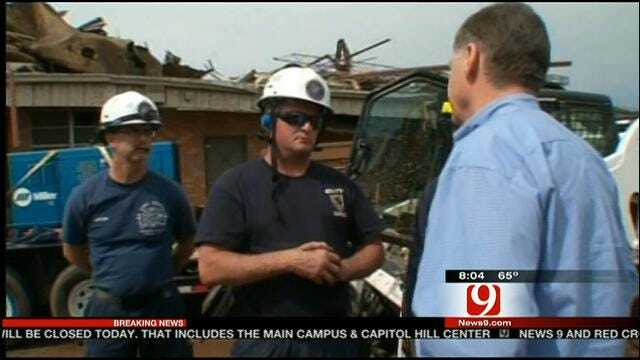 Congressman Tom Cole Tours Tornado Damaged Moore