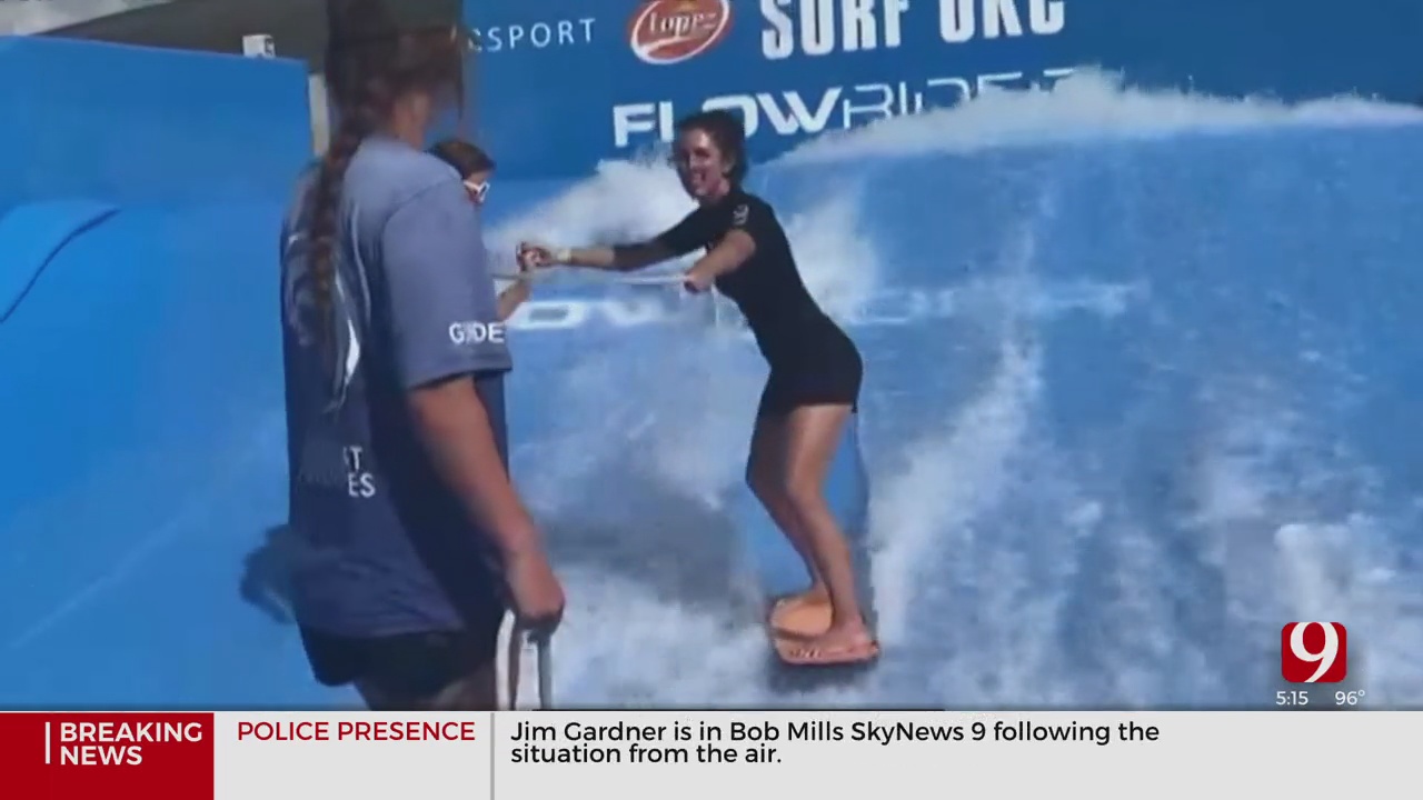 WATCH: Amanda Taylor Beats The Heat At Surf OKC