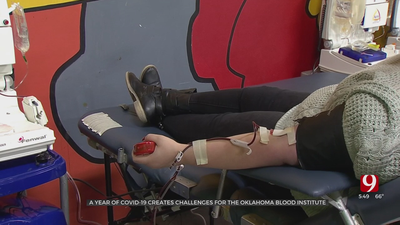 1 Year Of COVID-19 Creates Challenges For Oklahoma Blood Institute