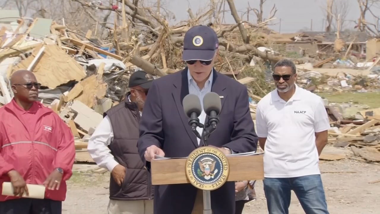 President Biden Visits Mississippi After Destructive Tornadoes
