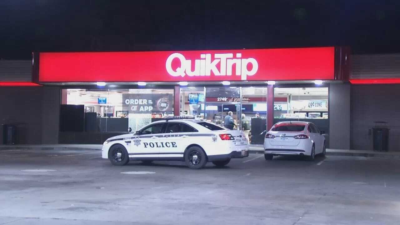 WEB EXTRA: Video From Scene Of Shooting Outside Tulsa QuikTrip