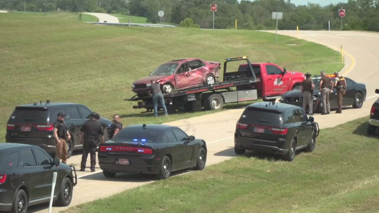 Man In Custody After 'Reckless' Chase Across I-44, Creek Turnpike