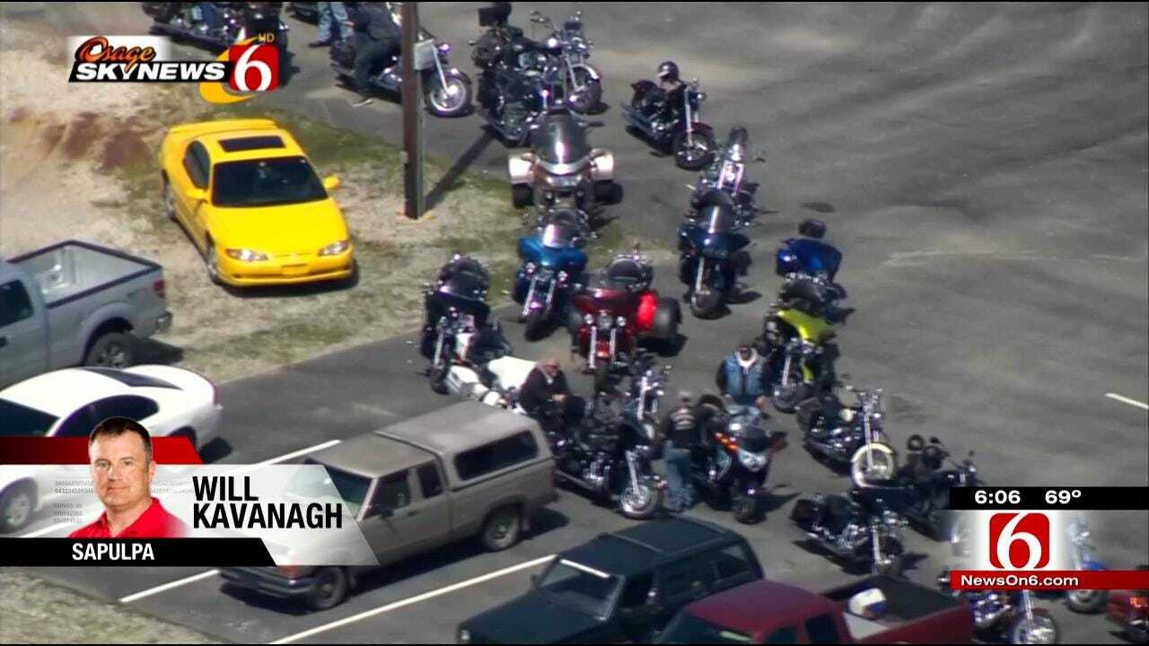 Osage SkyNews 6 HD Flies Over Tribute To Biker Killed In Crash